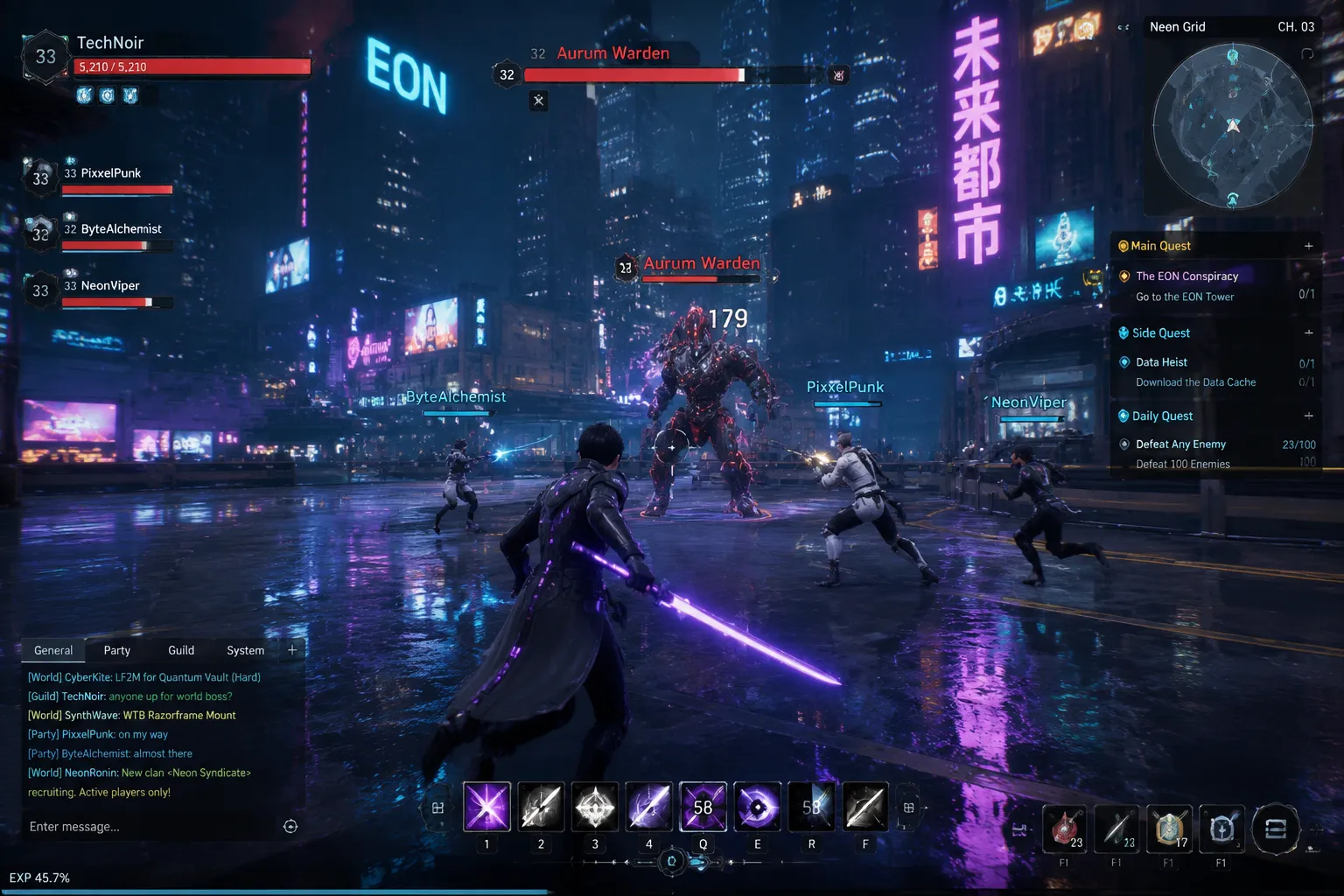 Iron Echo - Corporate tower interior