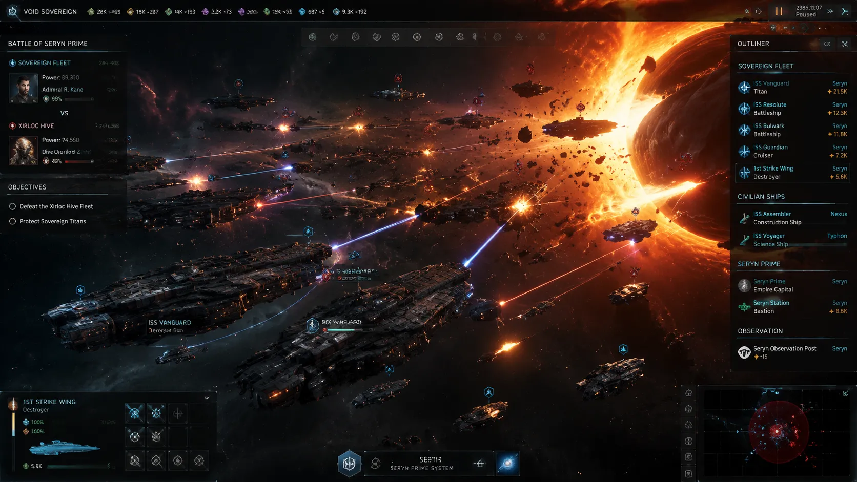 Void Sovereign - Space battle